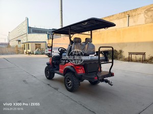 Voiturette de golf électrique 6 places avec espace de chargement arrière, idéale pour les terrains de golf et la plage - Product Image 6