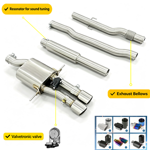 Sistema de Escape Catback Valvetronic para <span class=keywords><strong>Mini</strong></span> <span class=keywords><strong>Cooper</strong></span> <span class=keywords><strong>R56</strong></span> R57 R58 R60 1.6T/2.0T, Tubo de Rendimiento en Stock - Product Image 1