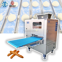Machine commerciale motorisée en acier inoxydable pour la découpe et le façonnage automatique de pâtes, pour la fabrication de pains à burger et à hot-dog, sans huile