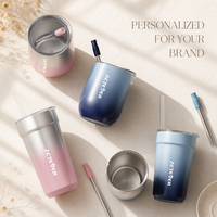 Gobelets à vin isothermes personnalisés de 10/14 oz, colorés, avec revêtement en poudre, à double paroi, en acier inoxydable, pour le café, les voyages en voiture