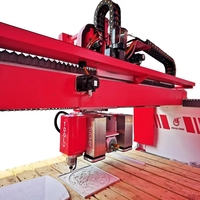 Machine de découpe de pierre à 5 axes HUALONG Auto, scie à pont pour quartz, granit, marbre, machine de découpe CNC pour comptoirs de cuisine