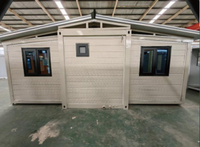 Maison préfabriquée modulaire extensible à double aile, directement de l'usine, pour hébergement commercial