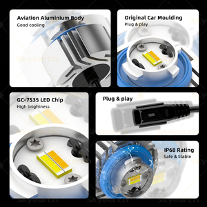หลอดไฟ LED สีเหลือง LW5B สำหรับไฟถอยหลัง พร้อมตัวถอดรหัสในตัว ให้แสงสว่างด้านหลังที่สว่างขึ้น สำหรับอัพเกรดไฟท้าย LED ของรถยนต์โตโยต้า ไฮเอซ - Product Image 3