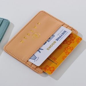 Nuevo Porta Tarjetas de Crédito de Cuero PU de Lujo con Logotipo Personalizado en Relieve, Porta Tarjetas de Identificación, Porta Tarjetas de Visita - Product Image 5