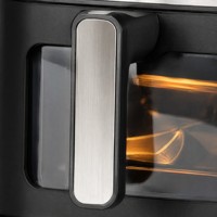 Four à friture sans huile 8-en-1 à écran tactile, grande capacité moderne pour la maison, la cuisine, le camping en extérieur, cuisson saine (allemande, française)