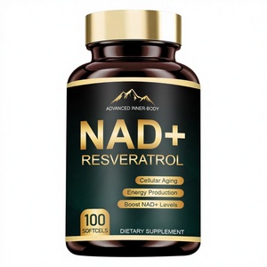 كبسولات ناعمة نباتية رخيصة لتعزيز المناعة وزيادة مستويات NAD+ تحتوي على 1200 ملغ من الريسفيراترول الليبوزومي للبالغين - Product Image 1