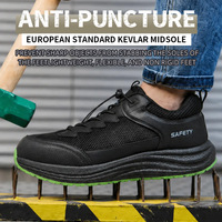 Chaussures de sécurité tendance avec embout en acier, anti-écrasement, anti-perforation, baskets de travail, logo personnalisé, vente en gros