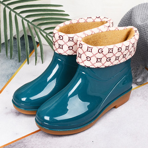 <span class=keywords><strong>Botas</strong></span> de lluvia antideslizantes de tubo bajo para <span class=keywords><strong>mujer</strong></span>, zapatos de lluvia de tubo corto, suela de tendón de ternera resistente al desgaste - Product Image 6
