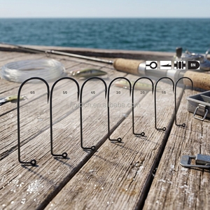 Hameçons forgés en nickel noir à 90 degrés pour leurres de pêche en eau douce et en eau salée - Product Image 3