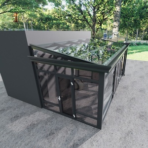 Custom Aluminum Pergola With Integrated Solar <strong>Panels</strong> and <strong>Glass</strong> Roof for Sustainable Energy Efficient Sunroom - Product Image 3