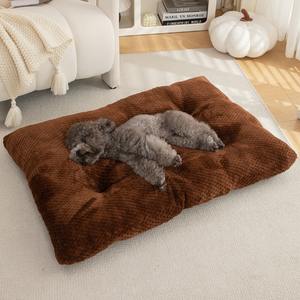 Cama Ortopédica de Lujo Ultra Suave de Terciopelo para Perros y Gatos, Lavable, Antideslizante, Colchoneta Sólida para Mascotas, Uso en Interiores, Cojín para Dormir, para Todas las Razas - Product Image 1