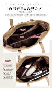 Wholesale High Quality Large Capacity Woman Shoulder <b>Bag</b> Fashionable Women Handbag Plain PU Leather Ladies Shopping Tote <b>Bag</b> - Product Image 4
