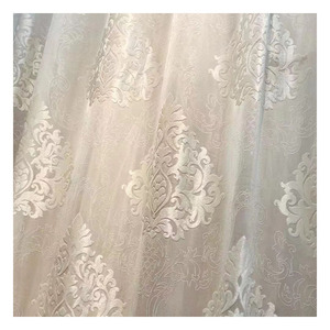 <span class=keywords><strong>Tende</strong></span> a Pacchetto di Lusso <span class=keywords><strong>in</strong></span> <span class=keywords><strong>Tulle</strong></span> Trasparente Bianco con Ricamo Floreale Classico per Soggiorno - Product Image 5