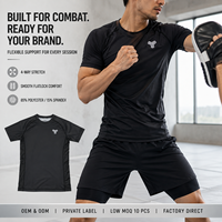 Tontons – T-shirt de protection anti-UV à manches courtes personnalisé avec ourlet antidérapant en silicone, respirant, extensible dans les 4 sens, pour entraînement BJJ MMA, OEM ODM