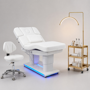 <span class=keywords><strong>Lit</strong></span> de Massage Chauffant de Luxe pour Spa, Chaise Médicale Vibrante pour Salon de Beauté, <span class=keywords><strong>Lit</strong></span> Électrique pour Soins du Visage et Cils, Table de Massage - Product Image 4