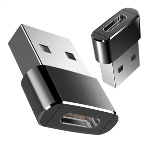 Adaptador usb a macho para tipo c fêmea, adaptador de carregamento usb c para usb a adaptador