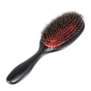 Salon Quality Boar Bristle Detangling Hair <b>Brush</b> <b>Scalp</b> Care Air Cushion Paddle Styling Comb Bulk Order Factory Supplier - Product Image 6