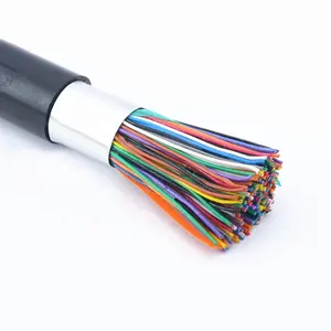 Venta caliente cable de teléfono al aire libre de cobre anaeróbico HYA 10 pares de cable de comunicación con revestimiento de polietileno