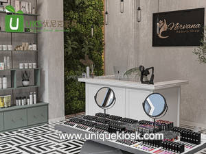 Mobilier de magasin de cosmétiques Offre Spéciale comptoir de maquillage moderne armoire de soins de la peau attrayante belle étagère murale de magasin de cosmétiques à vendre - Product Image 2