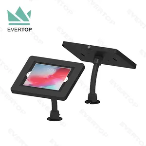 Tablet Security Stand LST04-C Metal Flexible Gooseneck Arm Android Tablet Kiosk Stand Holder For IPad Mini/Air/Pro 2020 2021 10.5 12.9" W Secure Lock