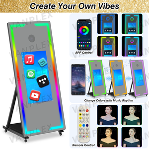 Miroir Magique Photo Booth 43'' en Gros pour Revendeurs - Cadre Métallique OEM, Flight Case, Garantie 2 Ans, Stock US - Product Image 3