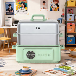 เครื่องทำอาหารเช้าแบบ2อิน1: ขนมปังปิ้งและทำไข่พร้อมกันพกพาประหยัดพลังงานเหมาะสำหรับห้องพักในหอพัก - Product Image 1