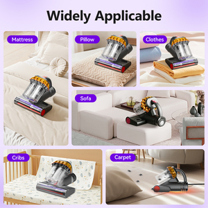 Aspirateur sans fil puissant pour éliminer les acariens, nettoyeur de <span class=keywords><strong>matelas</strong></span>, UV pour oreillers, canapés et surfaces en tissu - Product Image 4