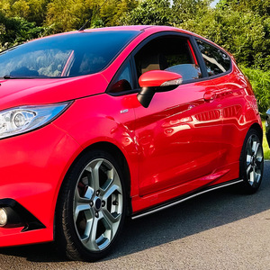 Ford Fiesta Mk7 St Line Side Skirts 2008 2017 Piano Black Carbon Fiber Texture Abs Body Kit For Car Modification - Product Image 2