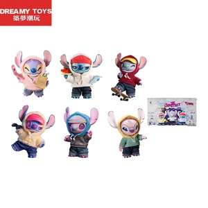 MINISO auténtico para <span class=keywords><strong>Disney</strong></span> Stitch GenZ Street Series cajas ciegas lindo muñeco de peluche juguete al azar figura de Anime colgante coleccionable - Product Image 1