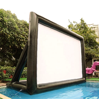 Écran de cinéma gonflable aéro pour extérieur, décoration d'événement gonflable pour extérieur, écran gonflable pour extérieur pour l'art public