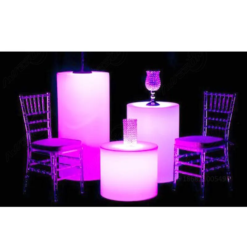 Event Decor Led Ronde Pijler Sets Cilinder Tafel Voor Party