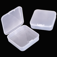 SUNSHING Taille externe 55x55x20mm Taille interne 51x51x18mm Boîte en plastique multifonctionnelle PP Mallette à outils Super Clear PP Case