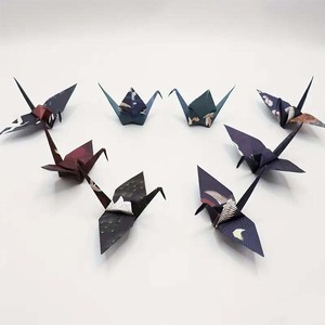 Kit de carton duplex pour impression numérique, origami éducatif et fabrication de cartes, avec logo personnalisé, motifs de <span class=keywords><strong>papier</strong></span> plié (arbre de Noël, <span class=keywords><strong>avion</strong></span>) - Product Image 3