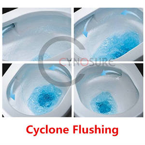 Inodoro de Cerámica con Acabado de Mármol, Asiento con Cierre Suave, Inodoro de Pared para Baño - Product Image 6