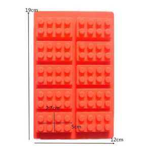 LEGO Robot xây dựng vuông khối Silicone sô cô la Khuôn Silicone khay đá Khuôn Silicone khuôn tự làm - Product Image 1