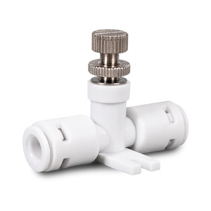 Valve à aiguille à connexion rapide 2 points avec fonction de verrouillage pour accessoire de purificateur d'eau - Product Image 1