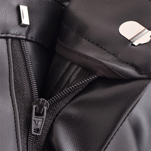 <span class=keywords><strong>Pantaloni</strong></span> <span class=keywords><strong>donna</strong></span> moda nuova moda <span class=keywords><strong>in</strong></span> finta pelle retrò a vita alta con cerniera a mosca <span class=keywords><strong>pantaloni</strong></span> da <span class=keywords><strong>donna</strong></span> - Product Image 5
