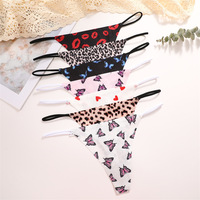 Yicheng Strings et tangas sexy transparents pour femmes, culottes bikini taille basse, style Bf Pictures
