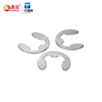 High Precision Fastener Parts Factory Customized High Quality 304 Stainless Steel Circlip Opening Retaining Ring Buckle Type E Clip Spring