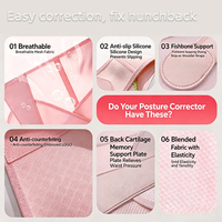 Ceinture Correctrice de Posture Respirante et Personnalisable, Conception Ergonomique pour un Confort Optimal Toute la Journée, Amélioration de la Posture