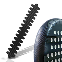 Bande de protection pour tête de raquette de padel Perfect Fit Carbon 3K Texture, bord incurvé, accessoire de protection pour raquette de padel