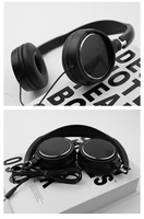 Livraison rapide Écouteurs musicaux et casque de jeu studio Casque de jeu pour enfants Pliable et réglable Casque filaire 3,5 mm pour musique