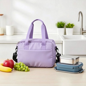 Bolsa de Almuerzo de Poliéster Aislada, Ecológica, de Gran Capacidad, Personalizada de Fábrica, para Estudiantes y Uso en la Oficina, Impermeable - Product Image 2