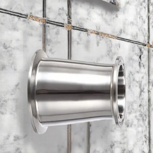 Adaptador reductor de acero inoxidable sanitario de baja pulido, 1 pulgada y 1/2 pulgada, con abrazadera triple, forjado, marca SANSUN/OEM, para agua - Product Image 3