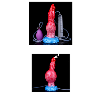 9 ''<span class=keywords><strong>Valla</strong></span> Knot Horse Dildo Skin morbido Silicone gonfiabile Squirting anale Plug per adulti flirt gioco masturbatore giocattolo del sesso - Product Image 1