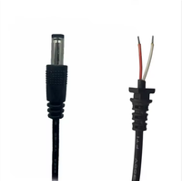 Câble d'alimentation DC pour ordinateur portable, adaptateur de chargeur, prise mâle/femelle à douille cylindrique, 2 conducteurs en cuivre, PVC, 5.5x2.5mm