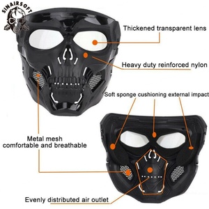 Máscara de Media Cara Táctica LY1710 de Sinairsoft, Material de Nailon Impermeable para Juegos CS y Uso en Exteriores - Product Image 6