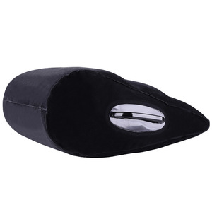 Coussin triangulaire gonflable en PVC noir, épaisseur 0,25 mm, coussin de massage pour adultes - Product Image 4