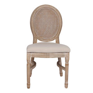 Prezzo all'ingrosso a buon mercato francese <span class=keywords><strong>Rattan</strong></span> posteriore in legno pila sedia da pranzo in legno massello impilabile Hotel matrimonio sedia Louis per eventi - Product Image 2