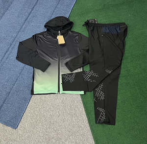 Новая стильная мужская теплая ветровка на молнии 2026 года: тонкий зимний ветрозащитный комплект - Product Image 1